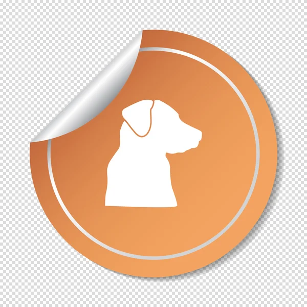 Dog veterinary icon — Stock Vector