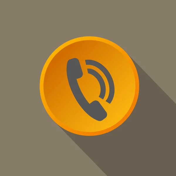 Ikonen telefon, orange — Stock vektor
