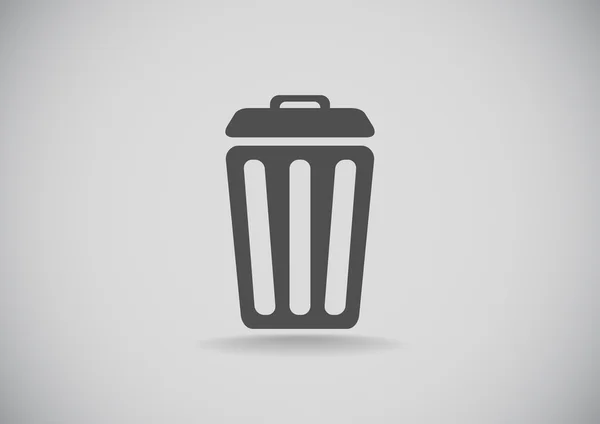 Basura puede icono web . — Vector de stock