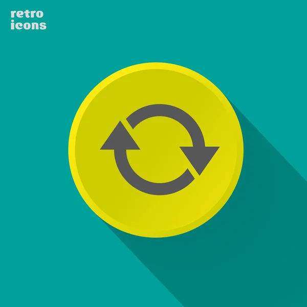 Rotation arrows in circle — Stock Vector