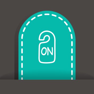 Web simgesi üzerinde oturum.