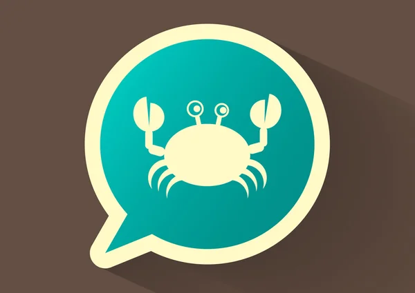 Crab web  icon — Stock Vector
