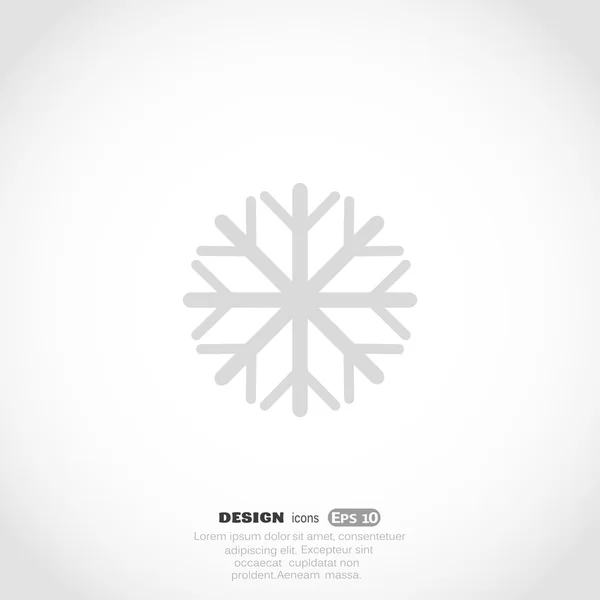 Snowflake web icon — Stock Vector