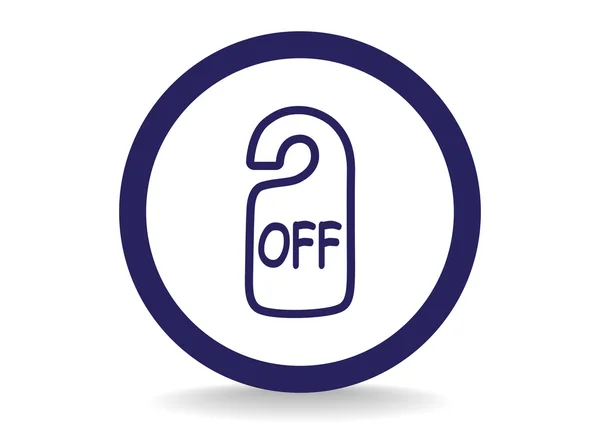 Sign off, Web icon. — Stock Vector