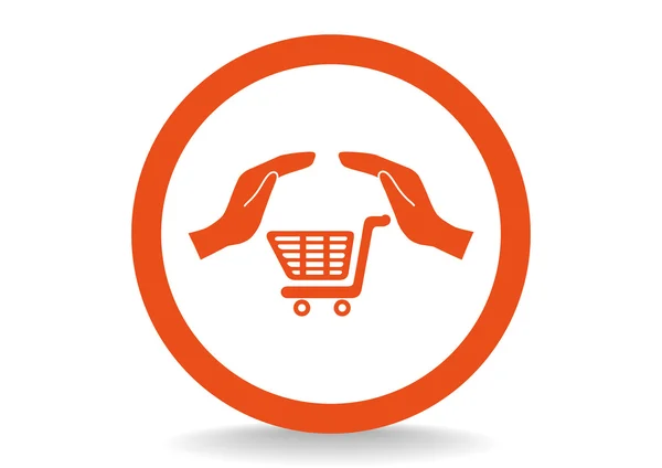 Shopping cart icon — Stock Vector