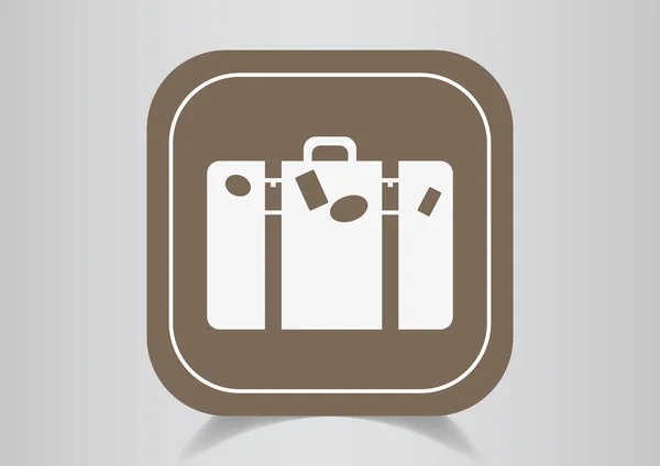 Bolsa de turismo icono web — Vector de stock