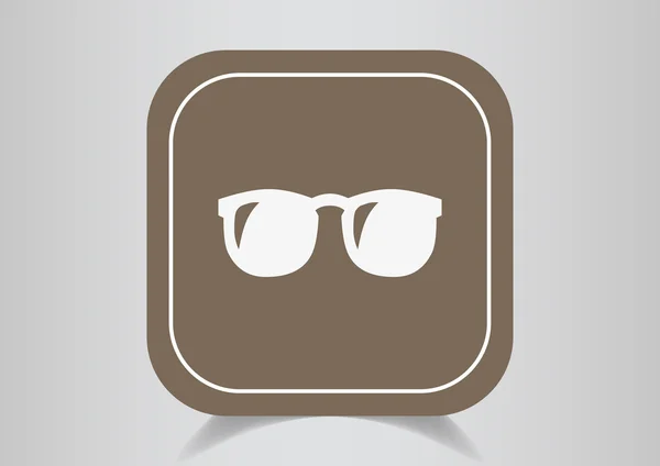 Icône web lunettes — Image vectorielle