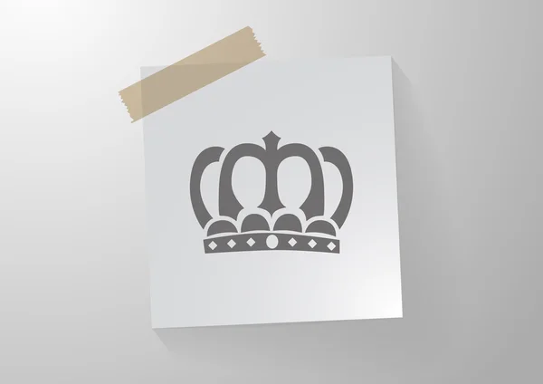 Crown VIP sign web icon — Stock Vector