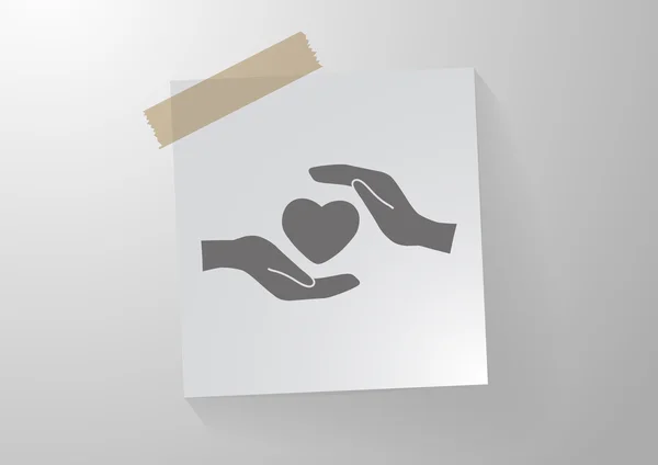 Charity web icon — Stock Vector