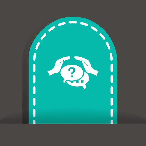 Icono signo de interrogación — Vector de stock