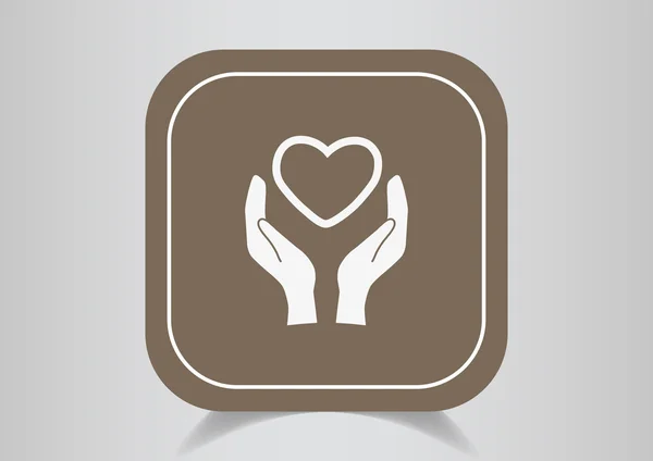 Charity web icon — Stock Vector