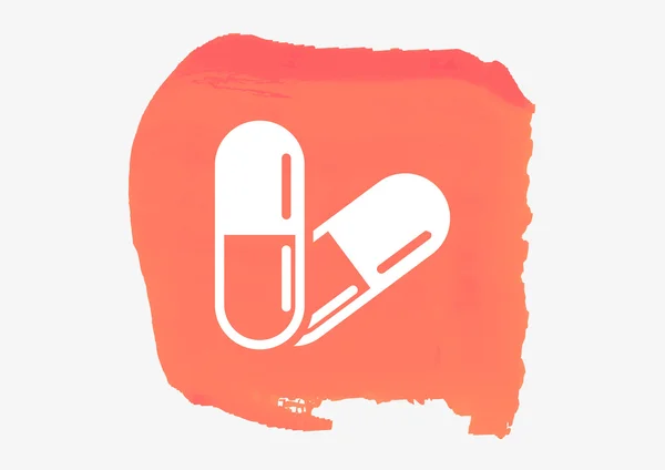 Pills and capsules icon — Stock Vector