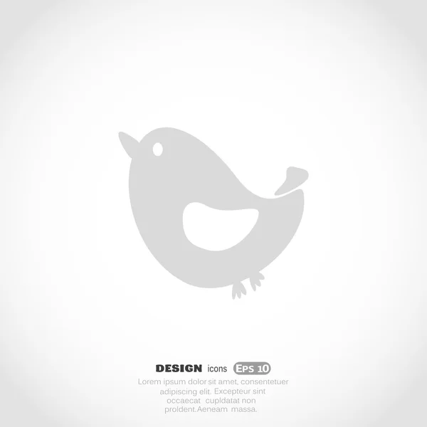 Web bird icon. — Stock Vector