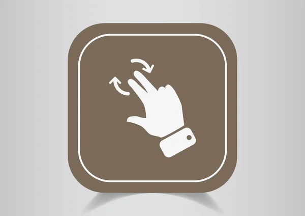 Touch operation web icon — Stock Vector