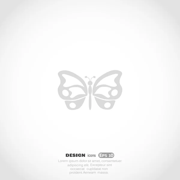 Butterfly web icon — Stock Vector