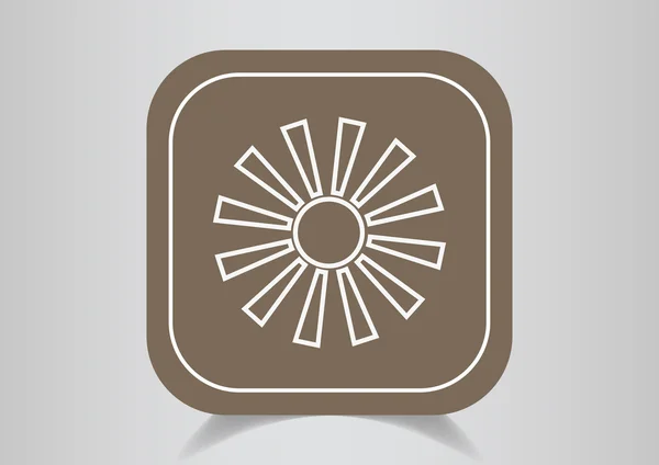 Sun web icon Stock Vector by ©LovArt 75002669