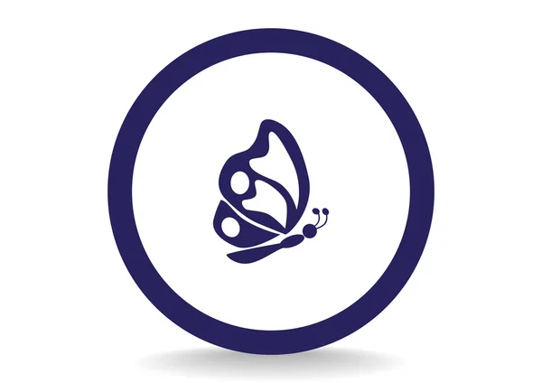 Icône web papillon — Image vectorielle