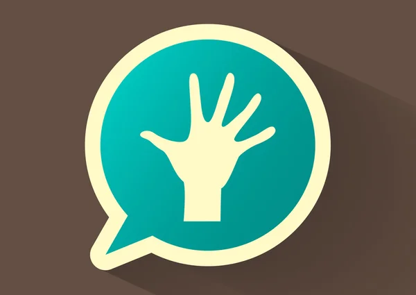 Hand web icon. — Stock Vector