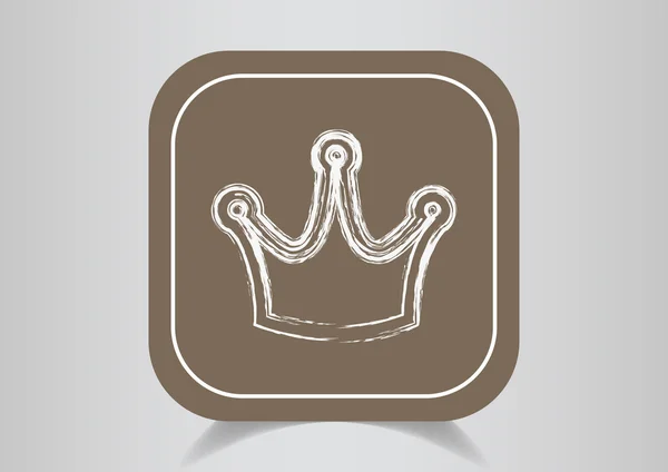 Корона Vip знак веб-значок — стоковый вектор