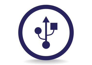 Bağlantı noktası usb, web simgesi.