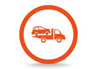 Towing truck icon clipart