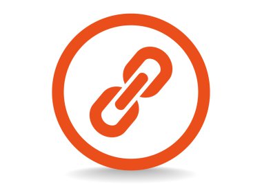 Zincir işareti iletişim web simgesi