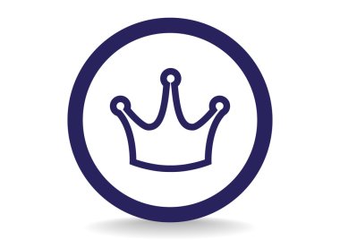 Taç VIP işareti simgesi web