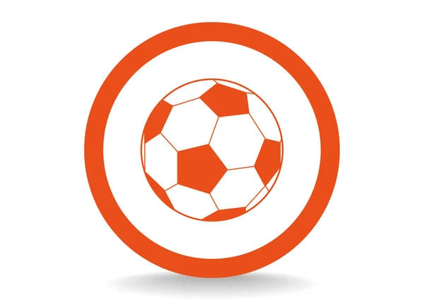 Fußball Zeichen Web-Ikone — Stockvektor