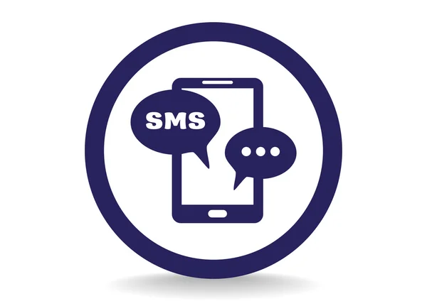 SMS на мобільному телефоні — стоковий вектор