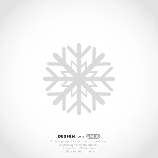 Snowflake web icon — Stock Vector