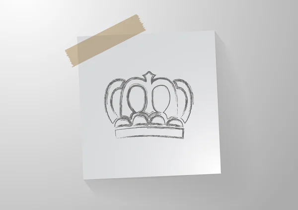 Корона Vip знак веб-значок — стоковый вектор