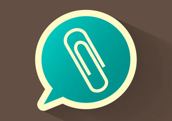 Paper clip icon — Stock Vector