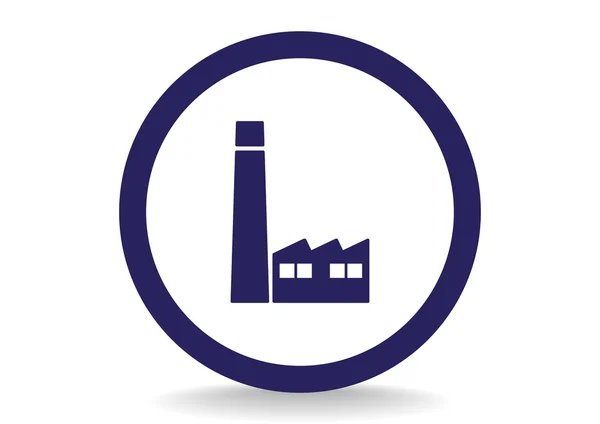 Factory web icon — Stock Vector