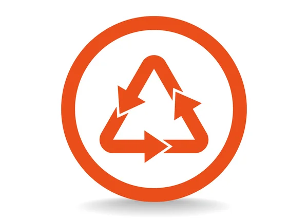 Signer le traitement des déchets, icône web . — Image vectorielle