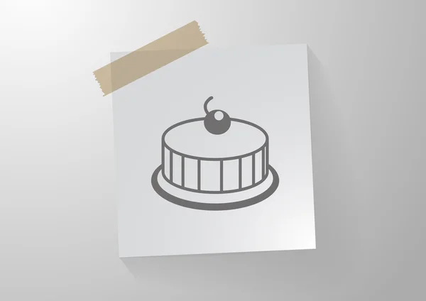 蛋糕，web 图标. — 图库矢量图片