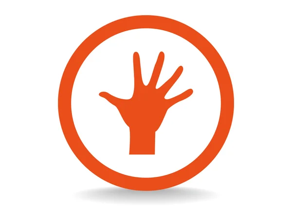 Hand web icon. — Stock Vector
