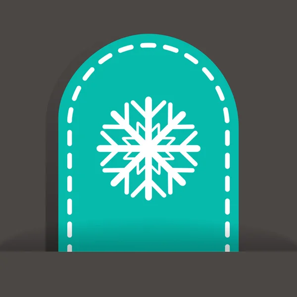 Sneeuwvlok web pictogram — Stockvector