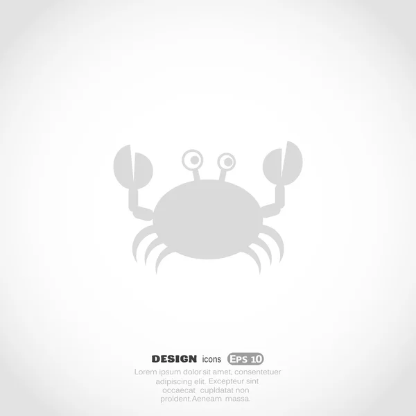 Crab web  icon — Stock Vector