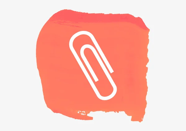 Pictogram van een paperclip web — Stockvector