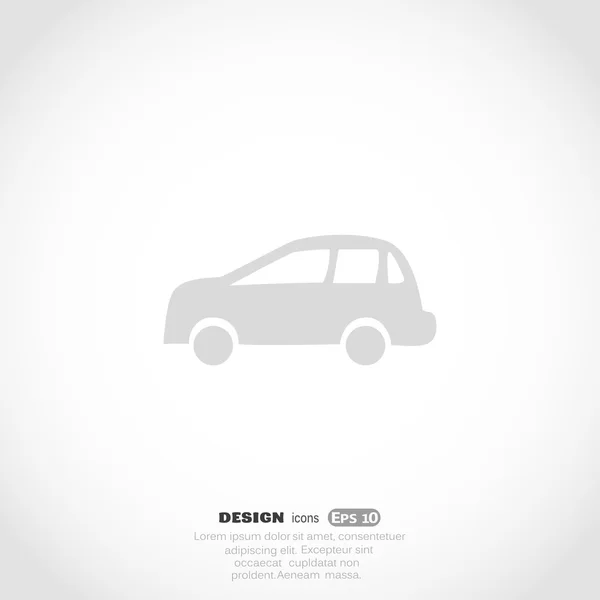 Icono web del coche . — Vector de stock