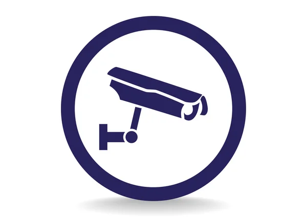 Cctv, web pictogram ondertekenen. — Stockvector