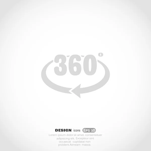 Вращение на 360 градусов — стоковый вектор