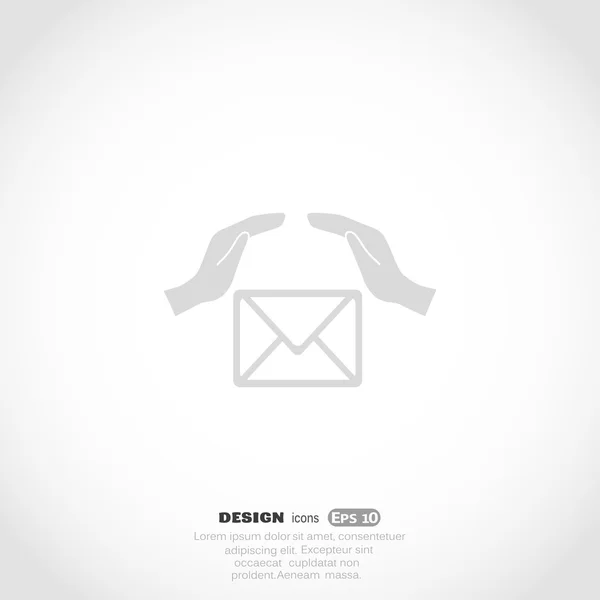 Email web Icona — Vettoriale Stock