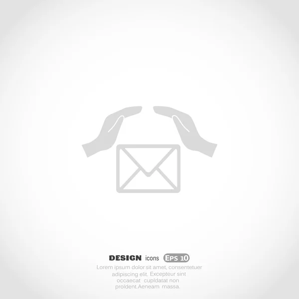 Icono web de correo electrónico — Vector de stock