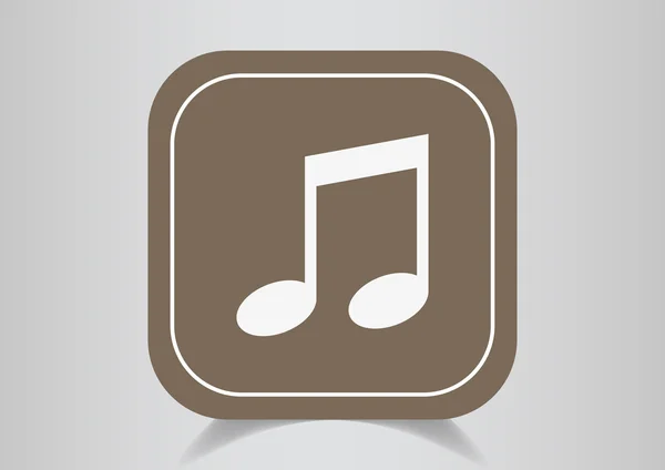 Music note web icon — стоковый вектор