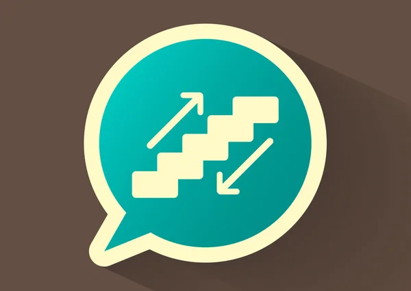 Trap web pictogram — Stockvector