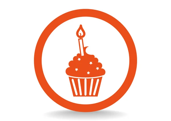 Cupcake web icon — Stock Vector