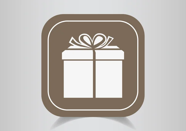 Gift totally free web icon — Stock Vector