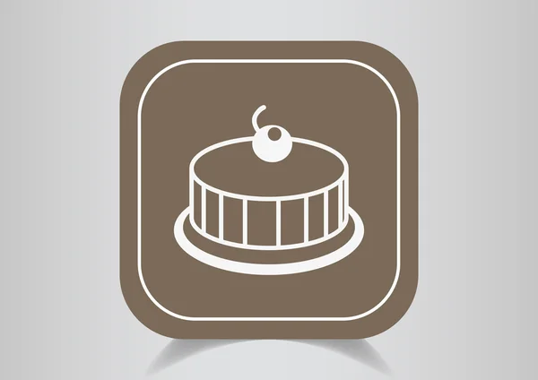 Cake, web pictogram. — Stockvector