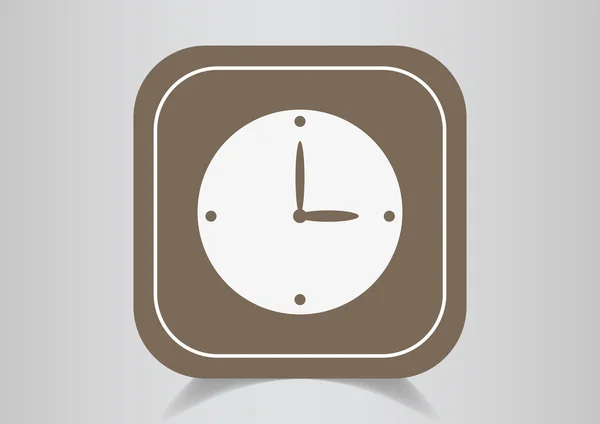 Horloge web pictogram. — Stockvector